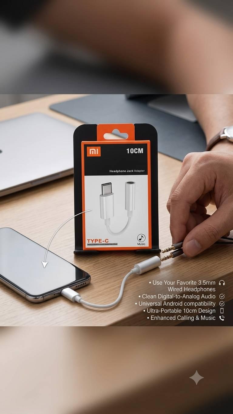 Type C to 3.5 mm Headphone Jack Adapter