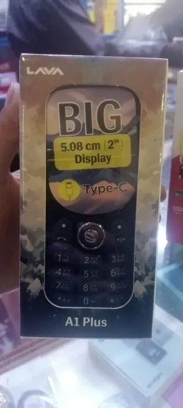 Lava A1 plus keypad phone type-c 5.08cm display