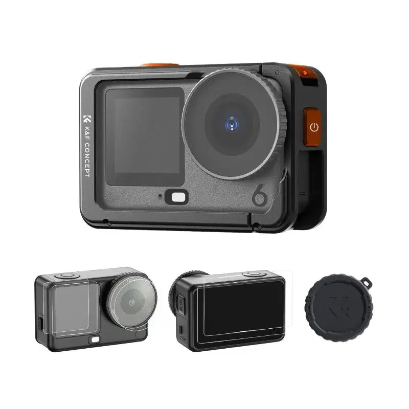 K&F Concept DJI OSMO ACTION 6 Cage Tempered Glass Screen Protector