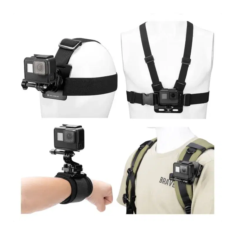 K&F Concept Sports Camera Wearable Accessories Big Set
