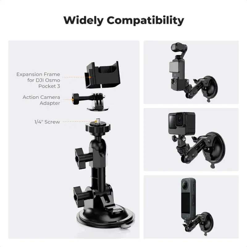 K&F Concept Pocket 3 Suction Cup Mount