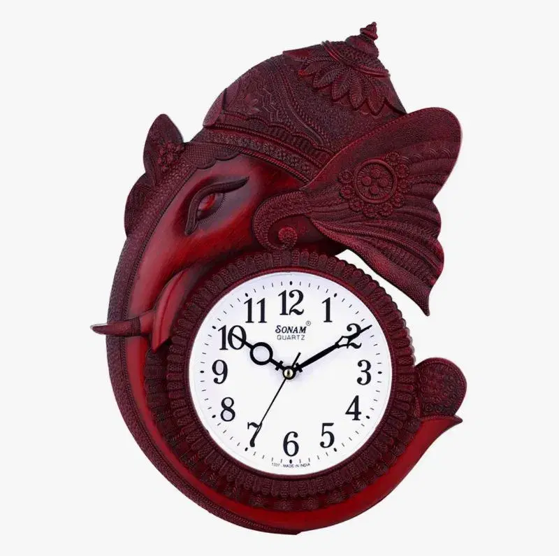Ganesh Design Attractive Wall Clock For Home, Office - Best Gift For Weeding, Aniverssary