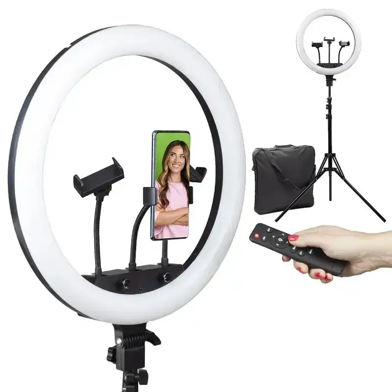 45cm LED Ring Light Set, Ring Light, Professional Live Photography Fill Light, with 7.5ft Long Tripod stand