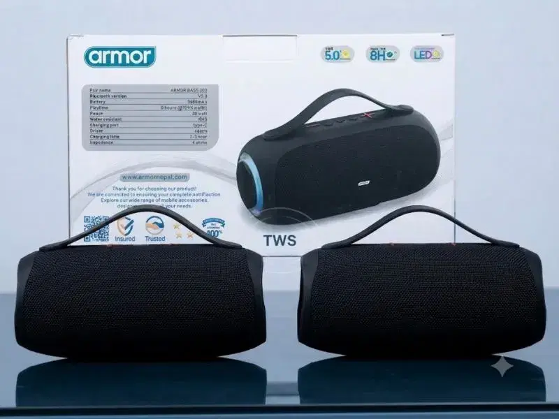 Armor 300 Bass 20W Portable Wireless Bluetooth Speaker