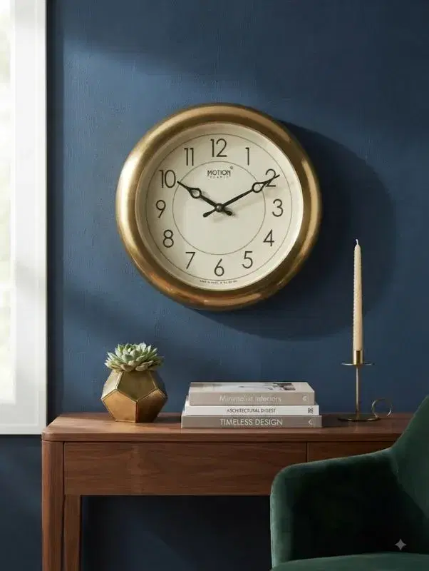 Round Numbering Dial Official Designer Best Quality Wall Colck For Home Office Resturent -25*25cm