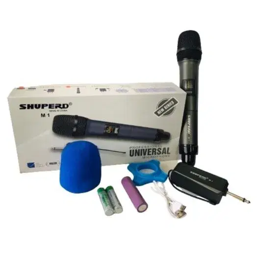 Shuperd Professional UHF Wireless Handheld Microphone with Rechargeable Receiver