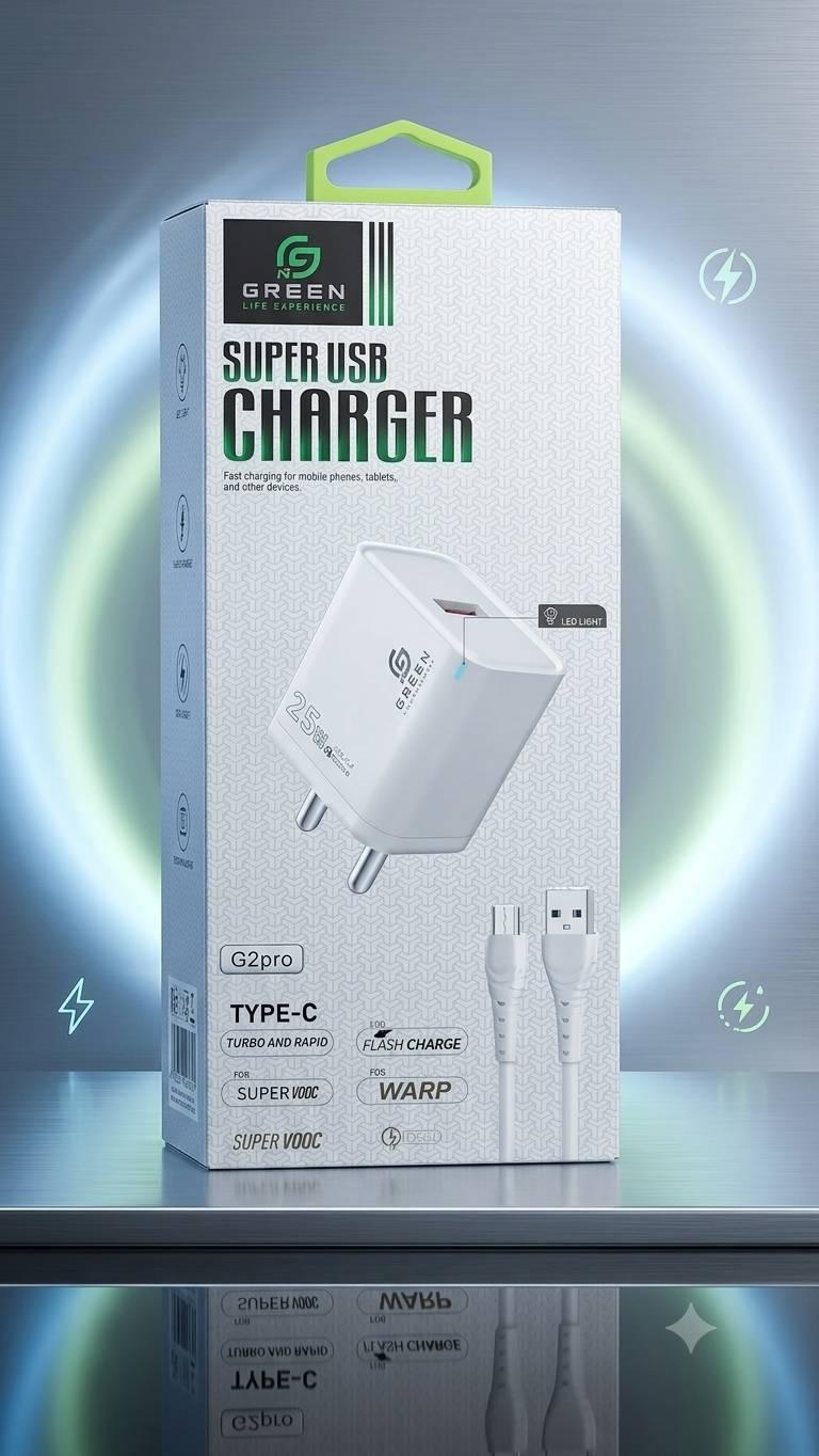 GREEN G2 pro fast charger supports all protocol For typec