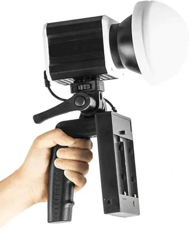 Digitek DCL 60WBC Professional Bi Colour Handheld Continuous LED Light with in-Built CCT/FX Lighting Effects. 9 Special Effect Mode. Ideal for Small Production House, Videography, Photography & More