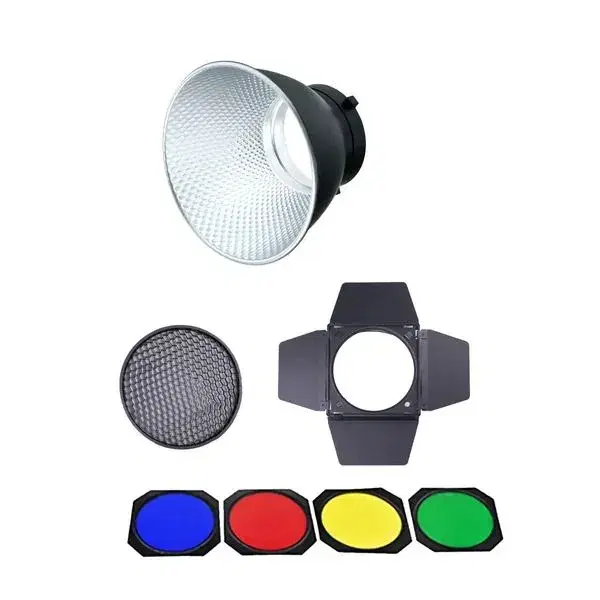 Digitek (DBR 055) Bowens Reflector with Barndoor Combo Universally Compatible with All Flash Speedlites