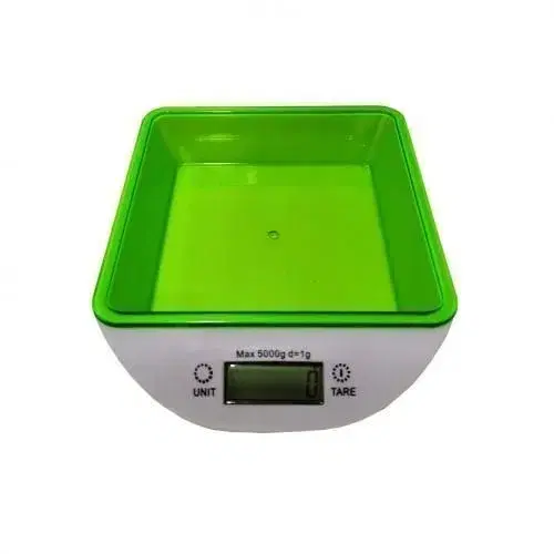 Digital Kitchen Scale 5kg PVC Cooking Food Weighing Scale green