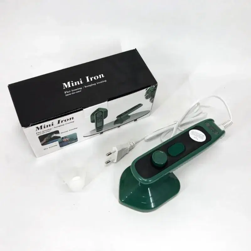 Portable Mini Steam Iron 2-in-1 Handheld Garment Steamer for Travel & Home – Flat & Hanging Iron