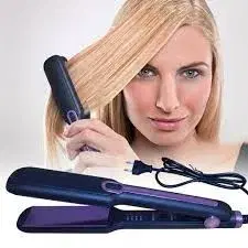 Professional Hair Straightener and Curling Iron With Temperature Heating Control-Assorted Color