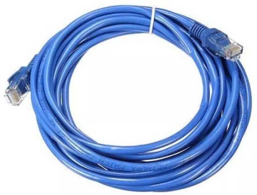 5- Metre Ethernet Patch Cable, Likely Category 6 (Cat 6)