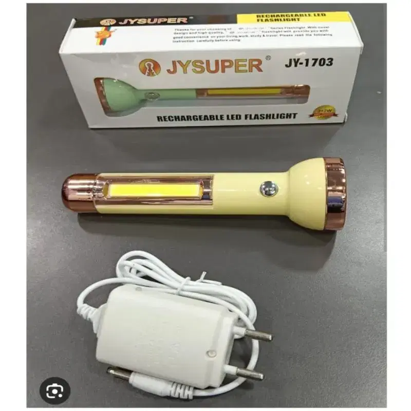 JYSUPER JY-1703 Rechargeable LED flashlight With Dual Light