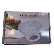 HT-800 Digital Weight Kitchen Scale | High Precision Electronic Food Weighing Scale | LCD Display, Tare Function, Multi-Unit Conversion for Baking & Cooking