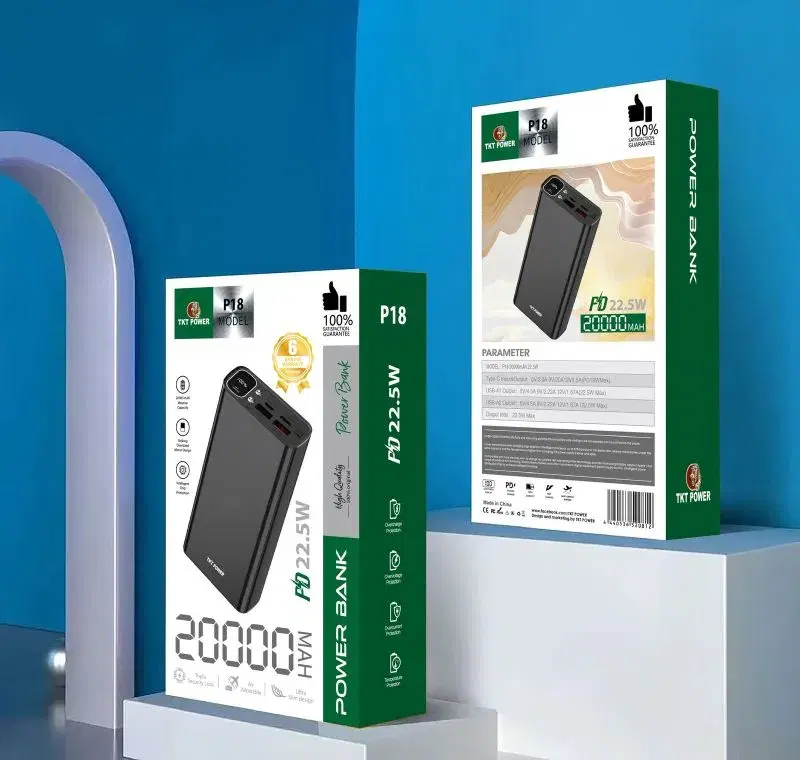 TKT POWER P18 20000MAH PD 22.5 W POWERBANK