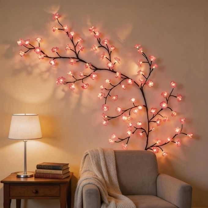 Cherry Vine Light || 72led || Decorative Led Light || Cherry Blossom With Mode Changing || Tihar Festival Light