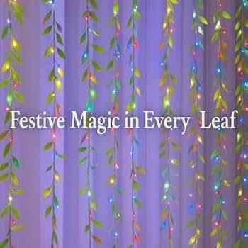Leaf Curtain Light || 10 string || Multi Colour || Mode Changing || 1×3 Size || Tihar Festival Light