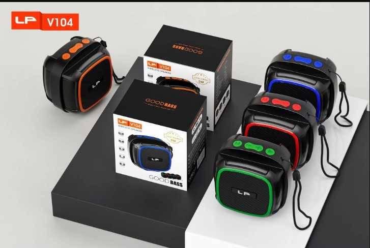 LP V104 Wireless Speaker Good Bass 5W Loud Stereo Bluetooth/FM Radio/USB/TF Card/TypeC