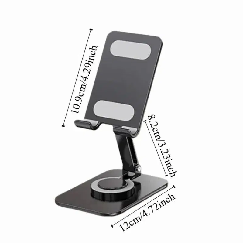 360 ° Rotating Adjustable Phone Holder Folding Adjustable Mobile Phone Holder Stand Portable Metal Table Cell Phone Stand
