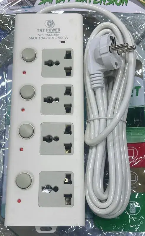 TKT POWER 344 / 5M / 2500W POWER SOCKET MULTIPLUG