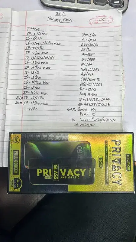 IPHONE PRIVACY GLASS
