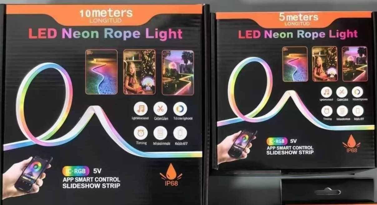 Led Neon Rope Pipe Light 10m RGB With Remote Control And App Smart Control || Music Sync || Custom Colour Tihar Festival Light
