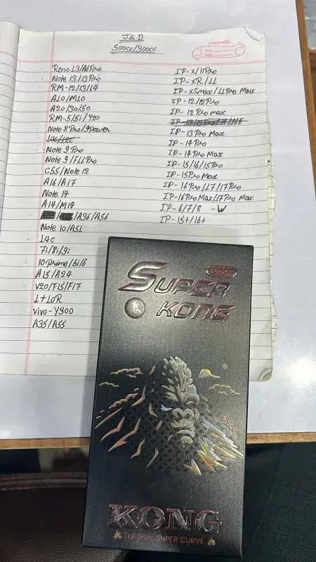 super kong 500cc/300cc glass