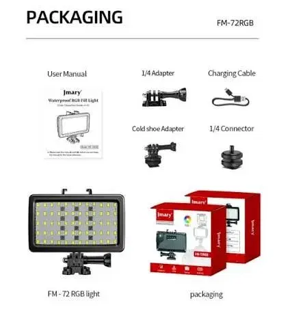JMARY FM 72RGB LED FLASH LIGHT