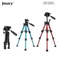 JMARY KP-2203 Professional Lightweight Portable Camera Tripod for DSLR, Mirrorless, Mobile Phone & Video | Mini Desktop Tabletop Stand with 360° Pan & Tilt Head