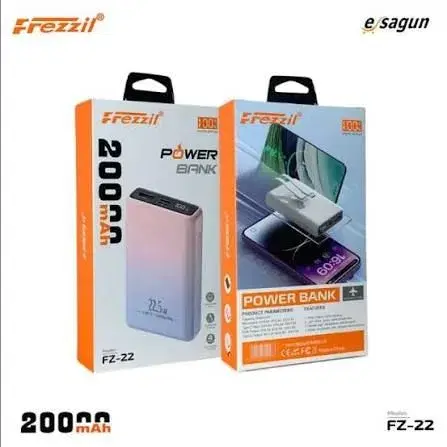 Frezzil FZ-22 20000 mAh 22.5w PD Fast Charging Power Bank | Smart Digital Display | Multi-Layer Protection | Universal Compatibility