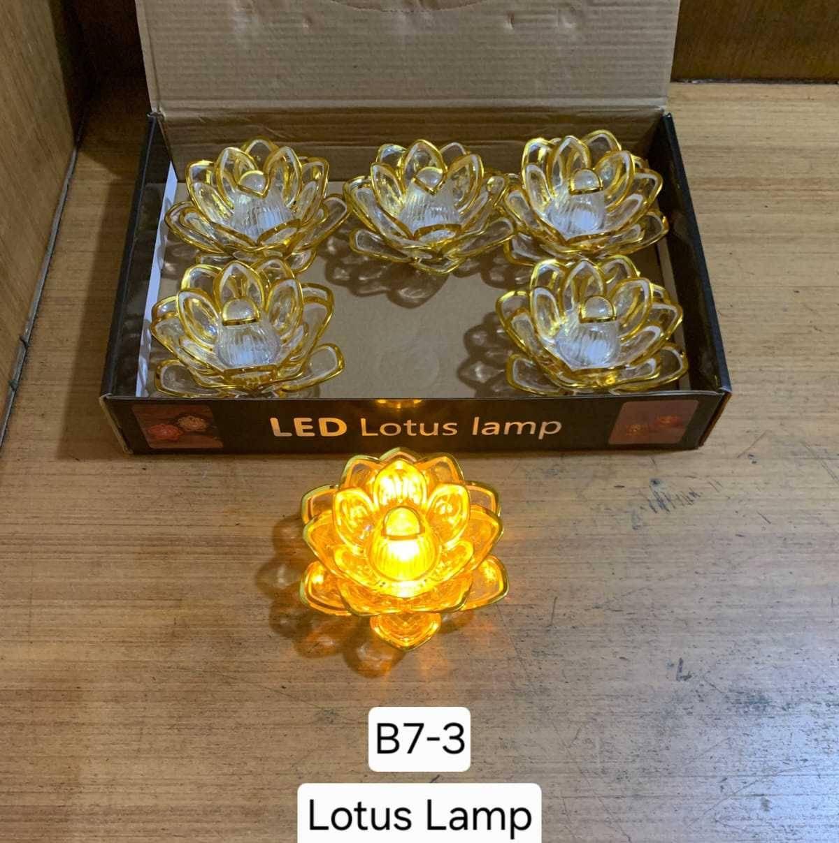 Led Lotus Candle Lamp || Set Of 6pcs || Diwali Light || Tihar Festival Light || Battery Operated