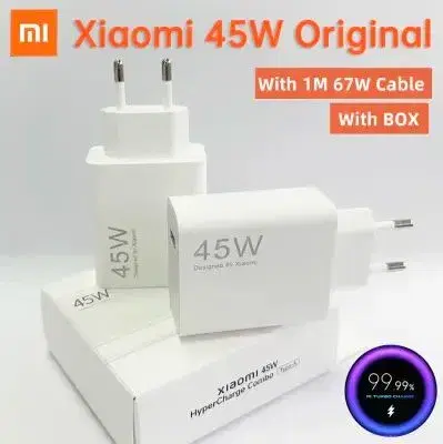 Original Charger 45W 33W Fast Turbo Charge Cable Usb C Travel Adapter Mi 11 10t Pro 10 11s Poco M7 X7 X5 X3 Redmi Note 15