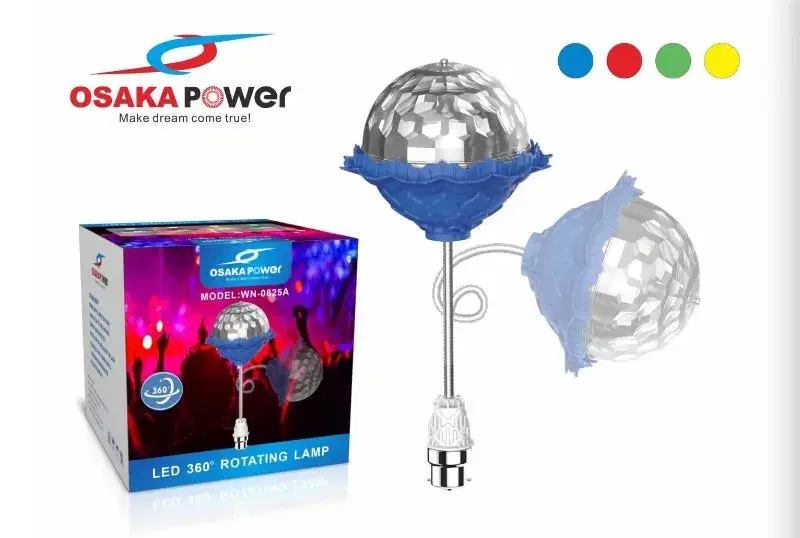 Osakapower WN-0825A LED MultiColor Rotating Lamp || Bending Stick || Tihar Festival Light || Disco Bulb