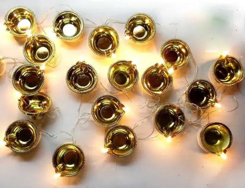 Electric golden diya || 18 Diya Light || Tihar Festival Light