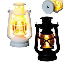 A-34 Portable Retro LED Electronic Candle Light Flameless Creative Outdoor Hanging Small Lanterns Warm Light Smokeless Mini Square Night Lights New Year