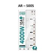 ARMOR AR-5005 4000 Watt, Pure Copper Wire, 5AC Socket, 3USB+1PD PoRT Multi-Plug /5socket
