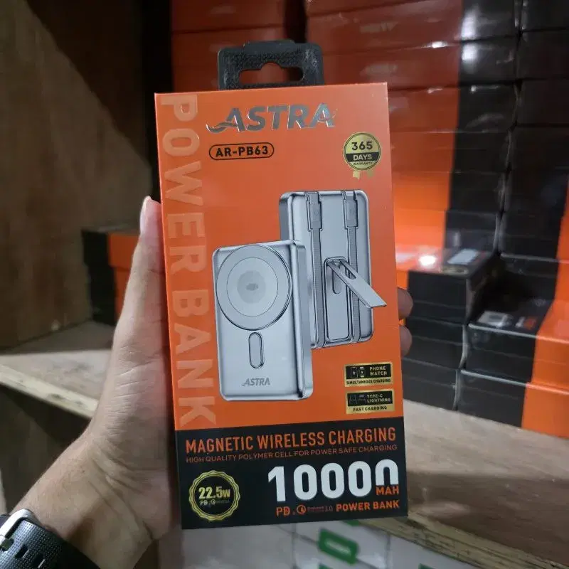 ASTRA Mag safe With Detachable Cable Digital Display Phone and Watch AR-PB63 POWER BANK
