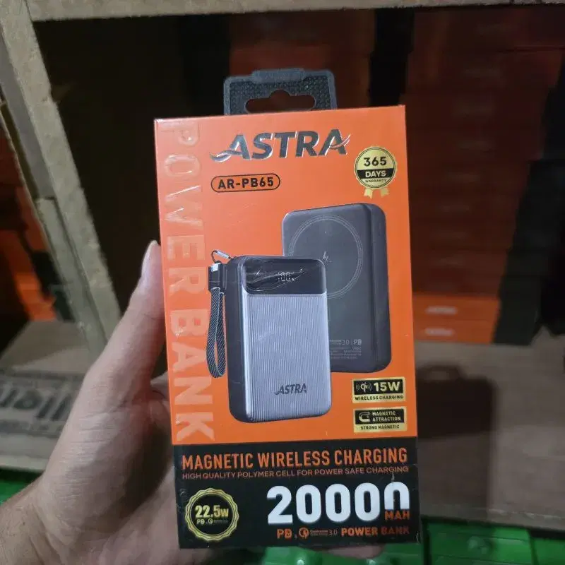 ASTRA MAG Safe With C To C Cable Digital Display AR-PB-65 POWER BANK