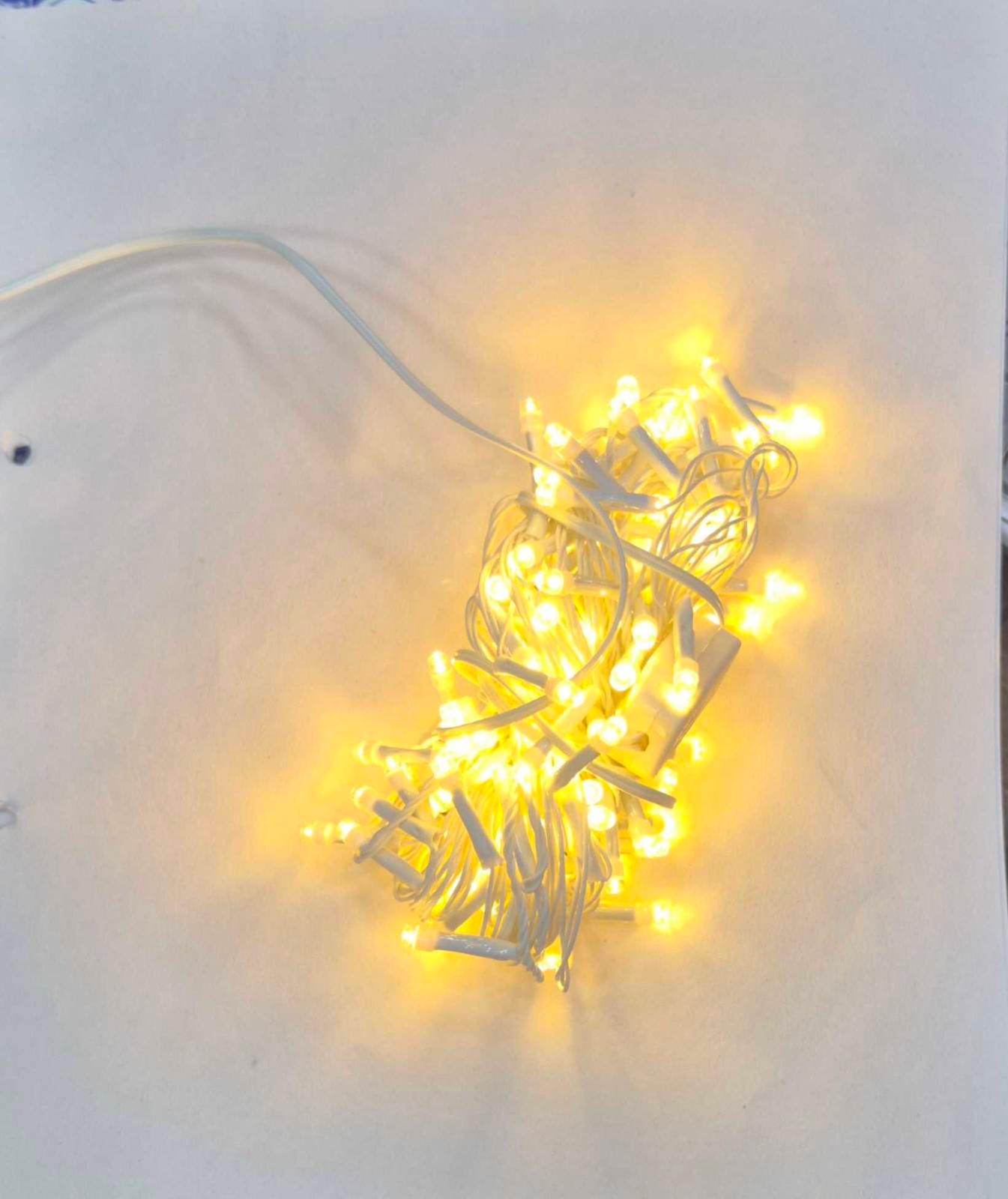 100led Warm Still Light 10metre Continuously Glow Without Blinking Tihar Festival Light